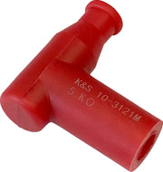 K&s Technologies Spark Plug Cover - Red, 5 Ohm