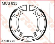 Trw Mcs835 Organic Brake Shoes - 130mm Diameter
