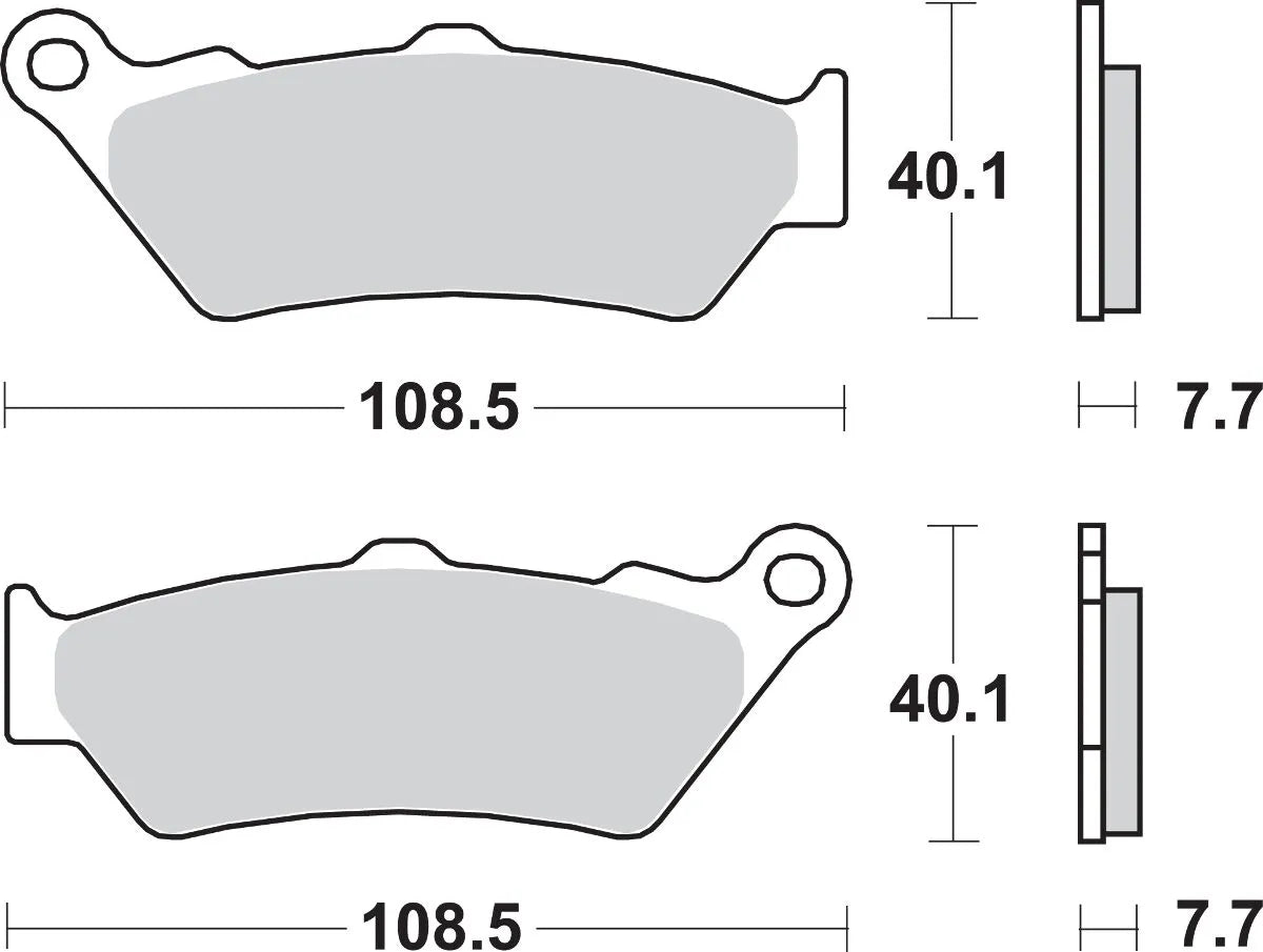 Sbs Ls Street Excel Sintered Rear Brake Pads