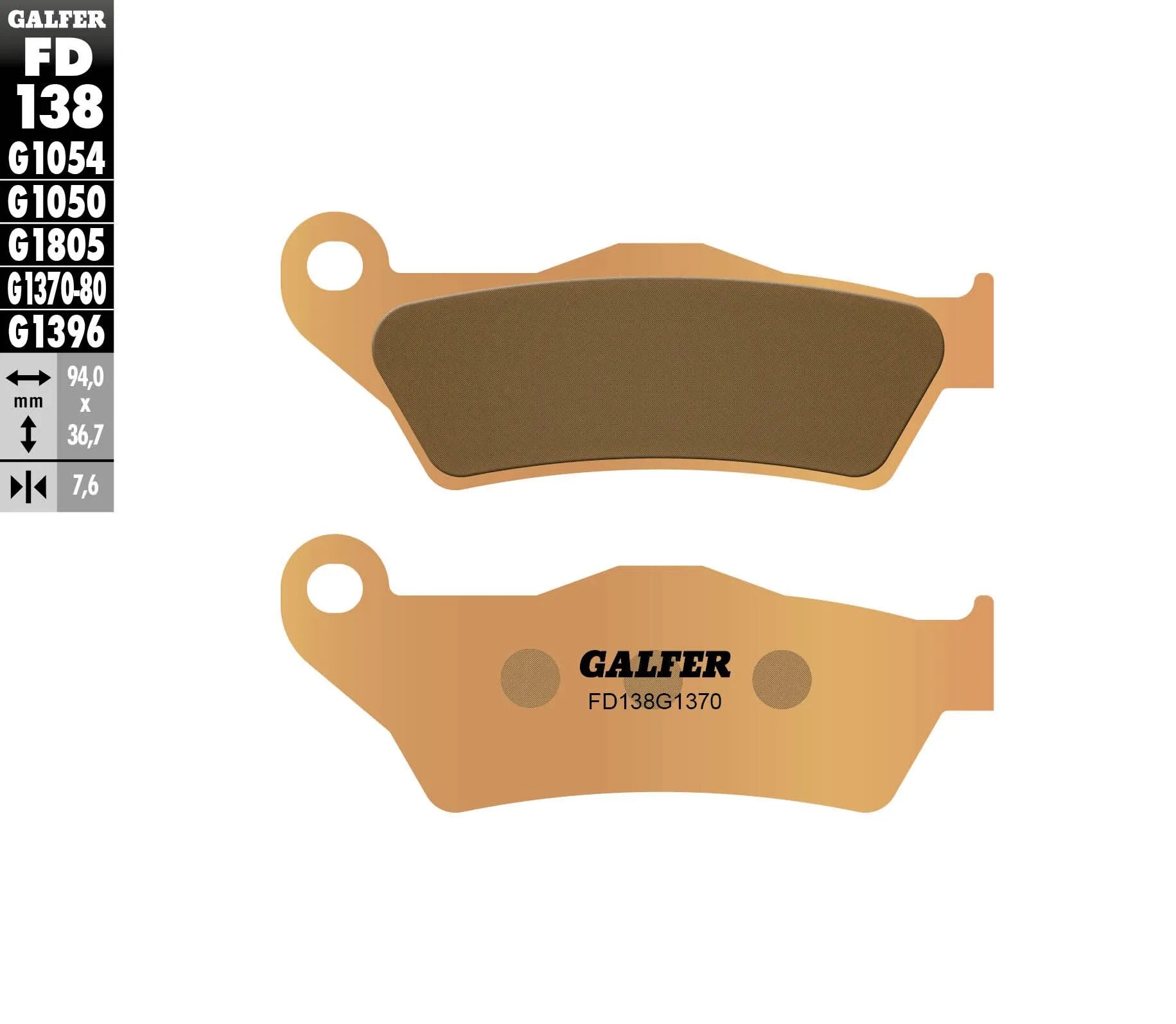 Galfer Hh Sintered Brake Pads - High-performance Braking