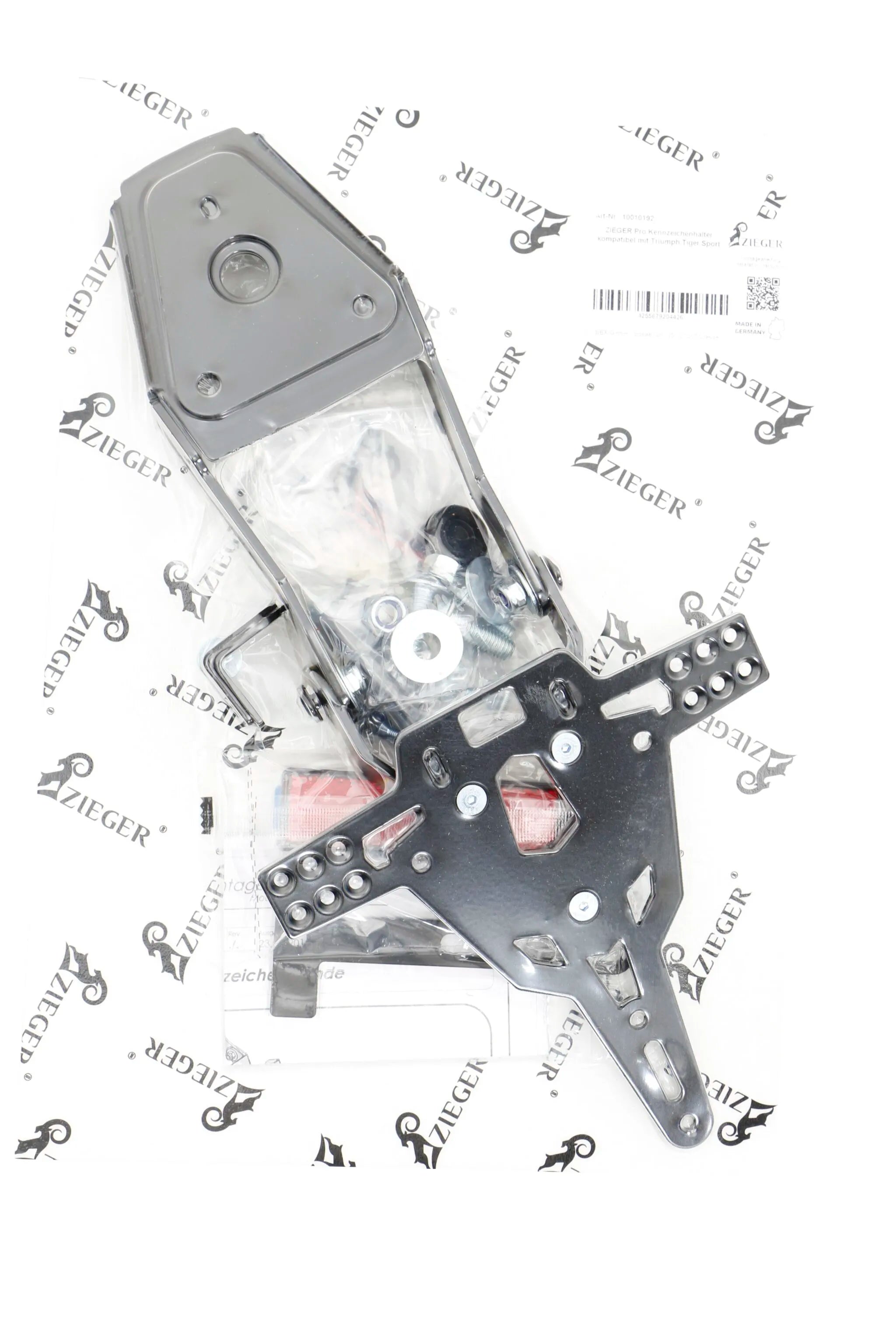 Zieger Pro License Plate Holder Type A For Triumph