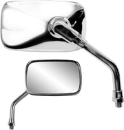 Parts Unlimited Mini Rectangular Motorcycle Mirror