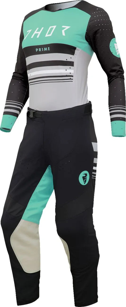 Thor Women's Prime Blaze Jersey - Black/Mint