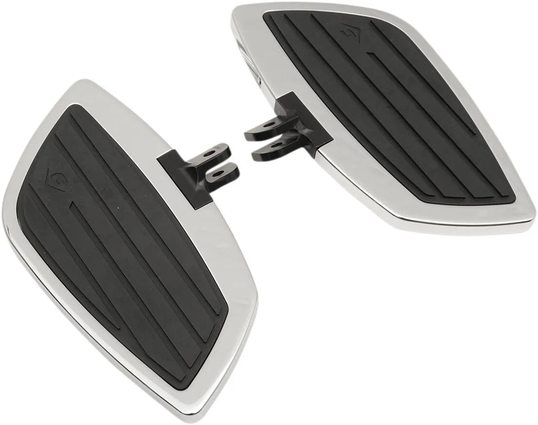 Cobra Swept Floorboard Kit - Chrome/black