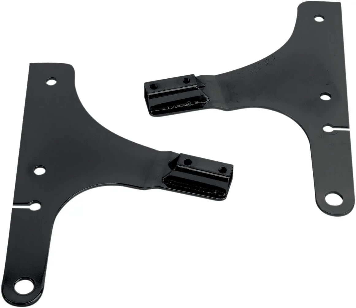 Cycle Visions Sissy Bar Side Plates - Black Steel