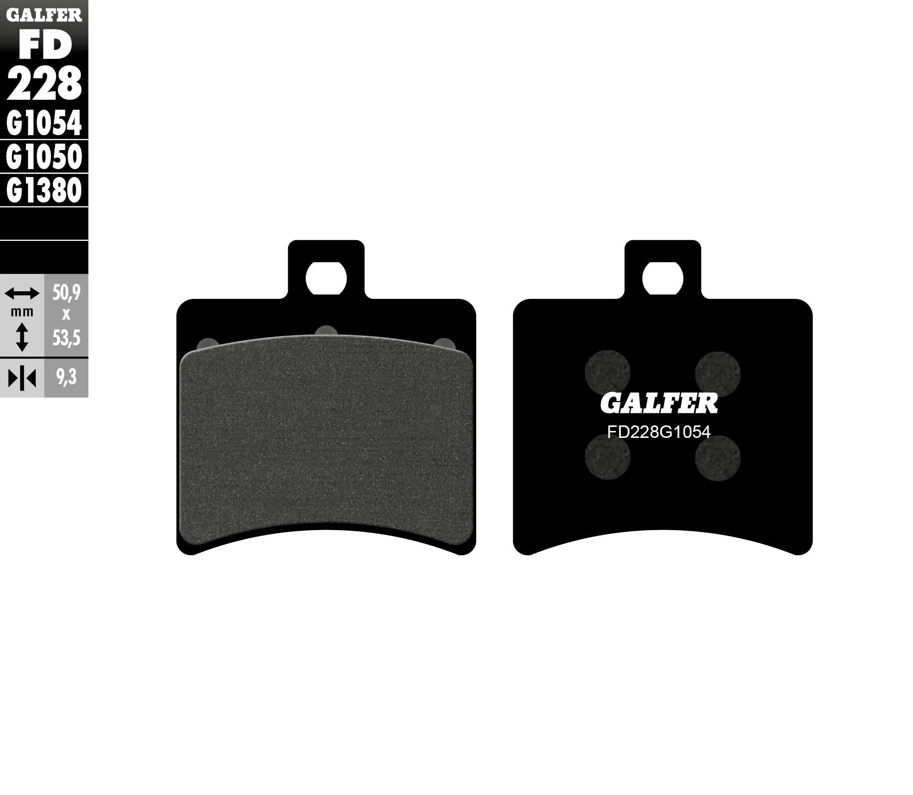 Galfer Semi-metallic Brake Pads - Versatile Performance