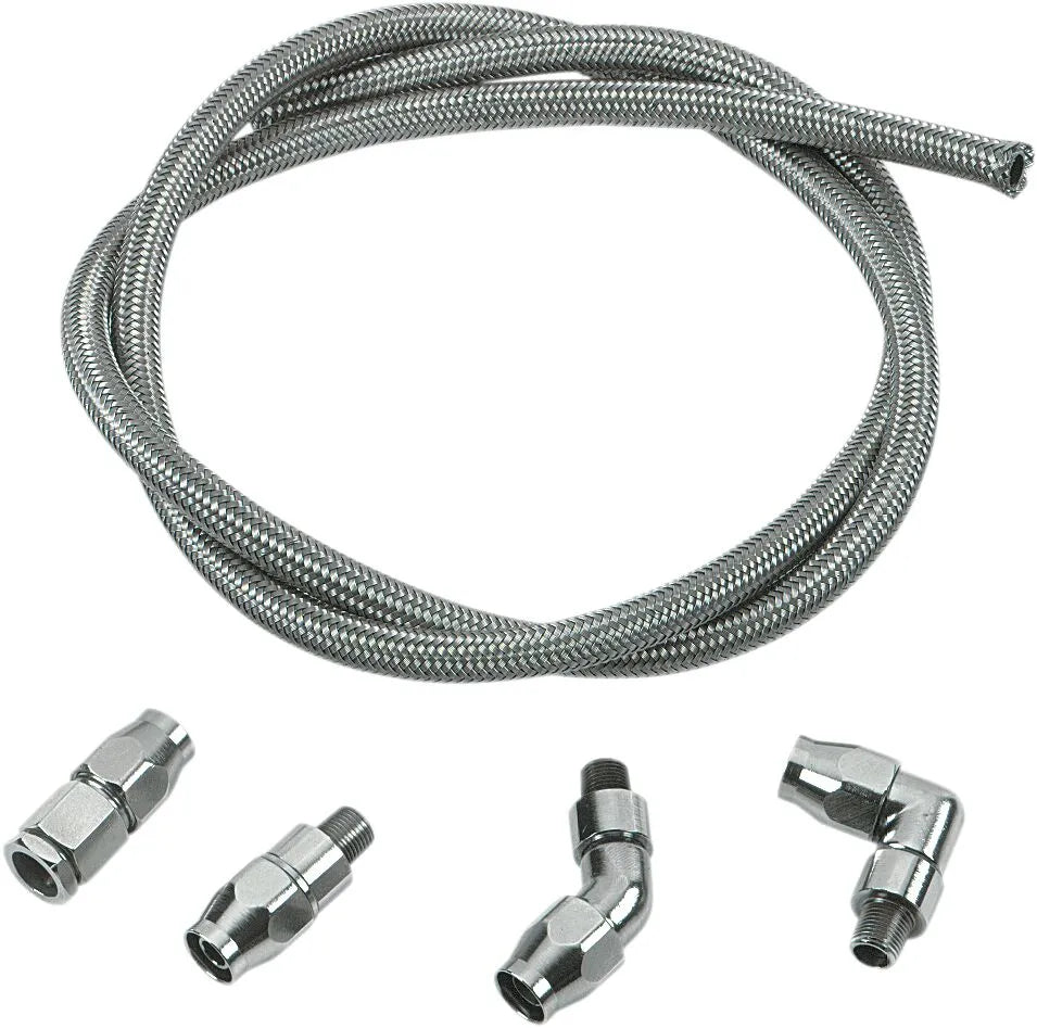 Goodridge Hd0100ch Replacement Oil Line Hose - Chrome