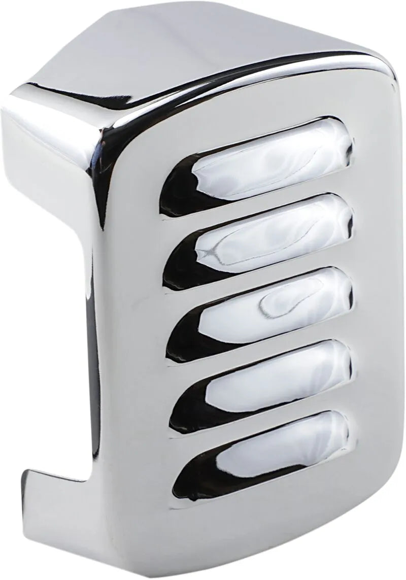 Drag Specialties Louvered Coil Cover - Chrome