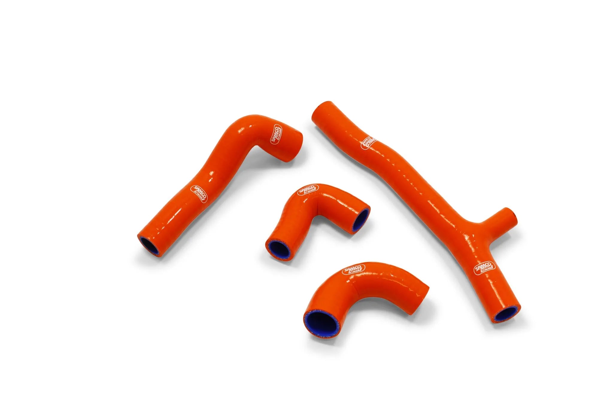 Samco Sport Radiator Hose Kit Orange Silicone