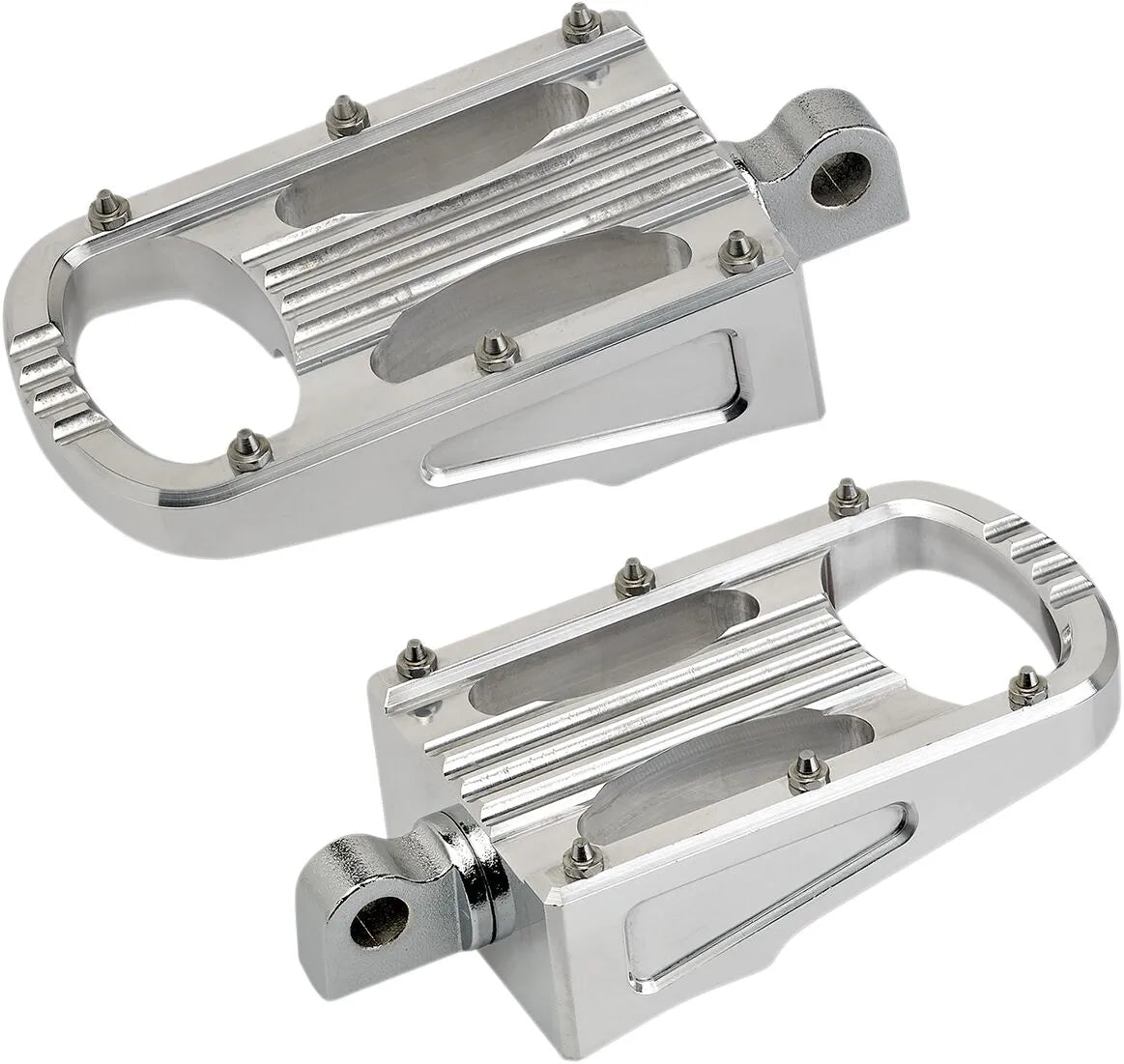 Biltwell Punisher Foot Pegs - Silver, Cnc Aluminum