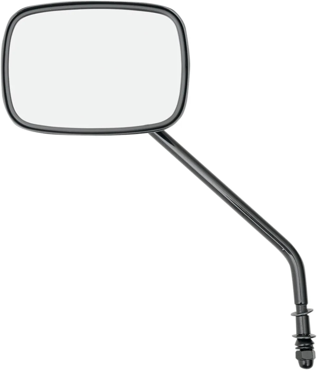 Drag Specialties Die Cast Mirror - Black, Gloss