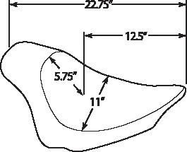 Drag Specialties Ez-on Mount Solo Seat