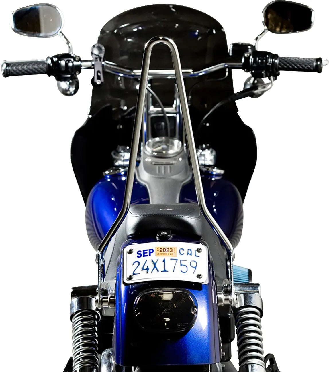 Biltwell Exfil Sissy Bar - Chrome Steel