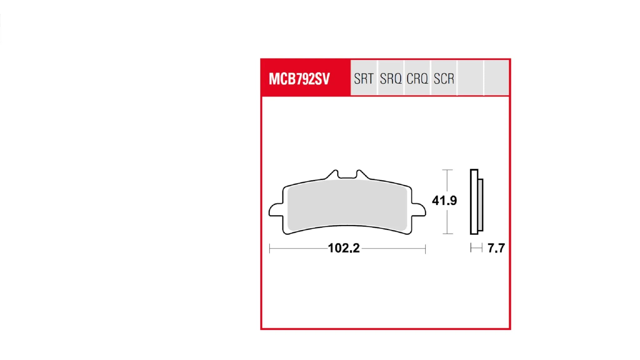 Trw Trq Sintered Race Brake Pads