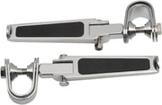 Drag Specialties Foot Pegs - Chrome, Rubber Inlay