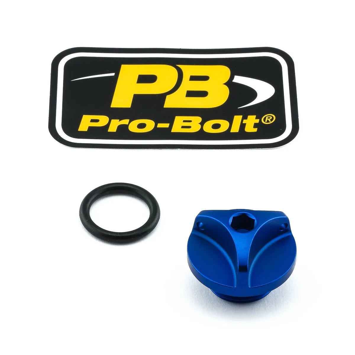 Pro Bolt Aluminum Oil Filler Cap - Blue