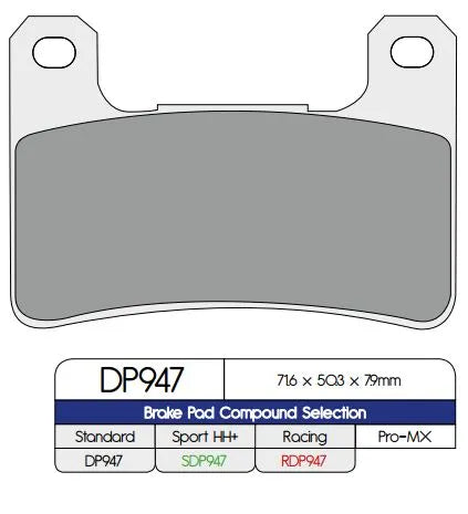 Dp Brakes Standard Sintered Metal Brake Pads - Superior Braking
