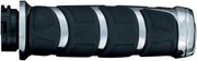 Kuryakyn Kinetic Grips - 1" Handlebar, Black/chrome