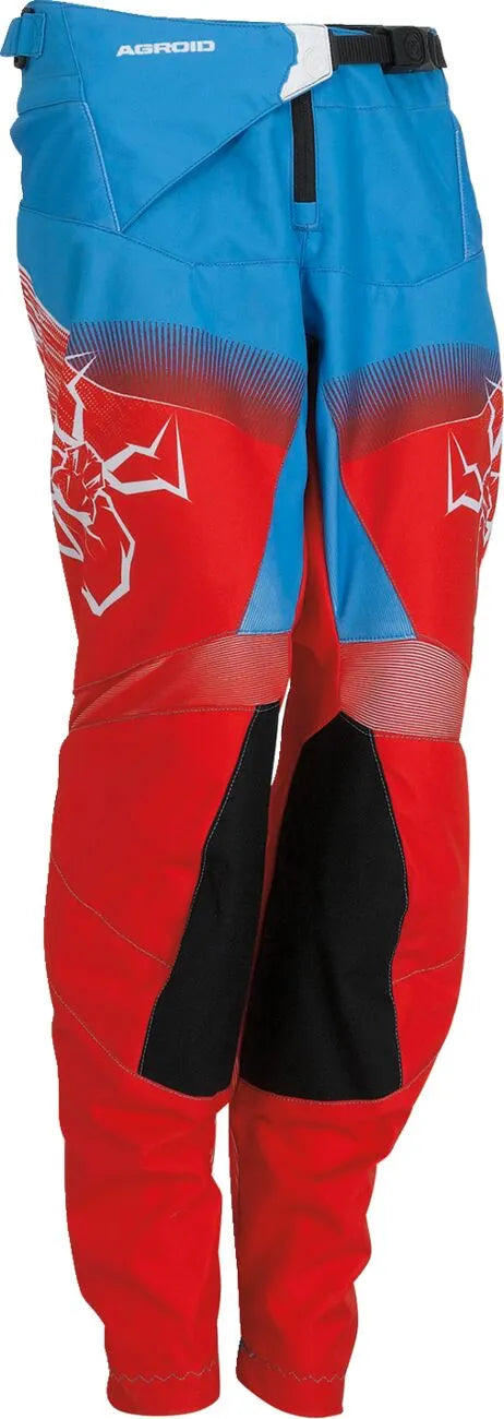 Moose Offroad Youth Agroid Racewear Pants - Black/Blue/Red/White