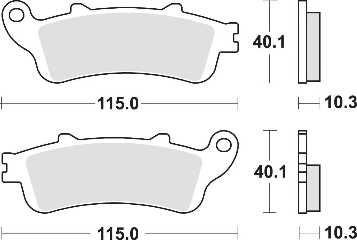 Sbs Ls Street Excel Sintered Rear Brake Pads