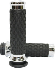 Avon Grips Diamond Contour Grips - Chrome/black