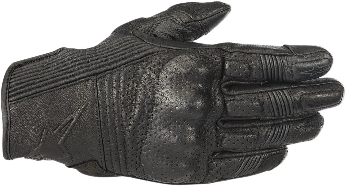 Alpinestars Mustang V2 Leather Motorcycle Gloves - Black
