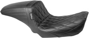 Le Pera Kickflip Seat - Black Vinyl, Diamond Stitch
