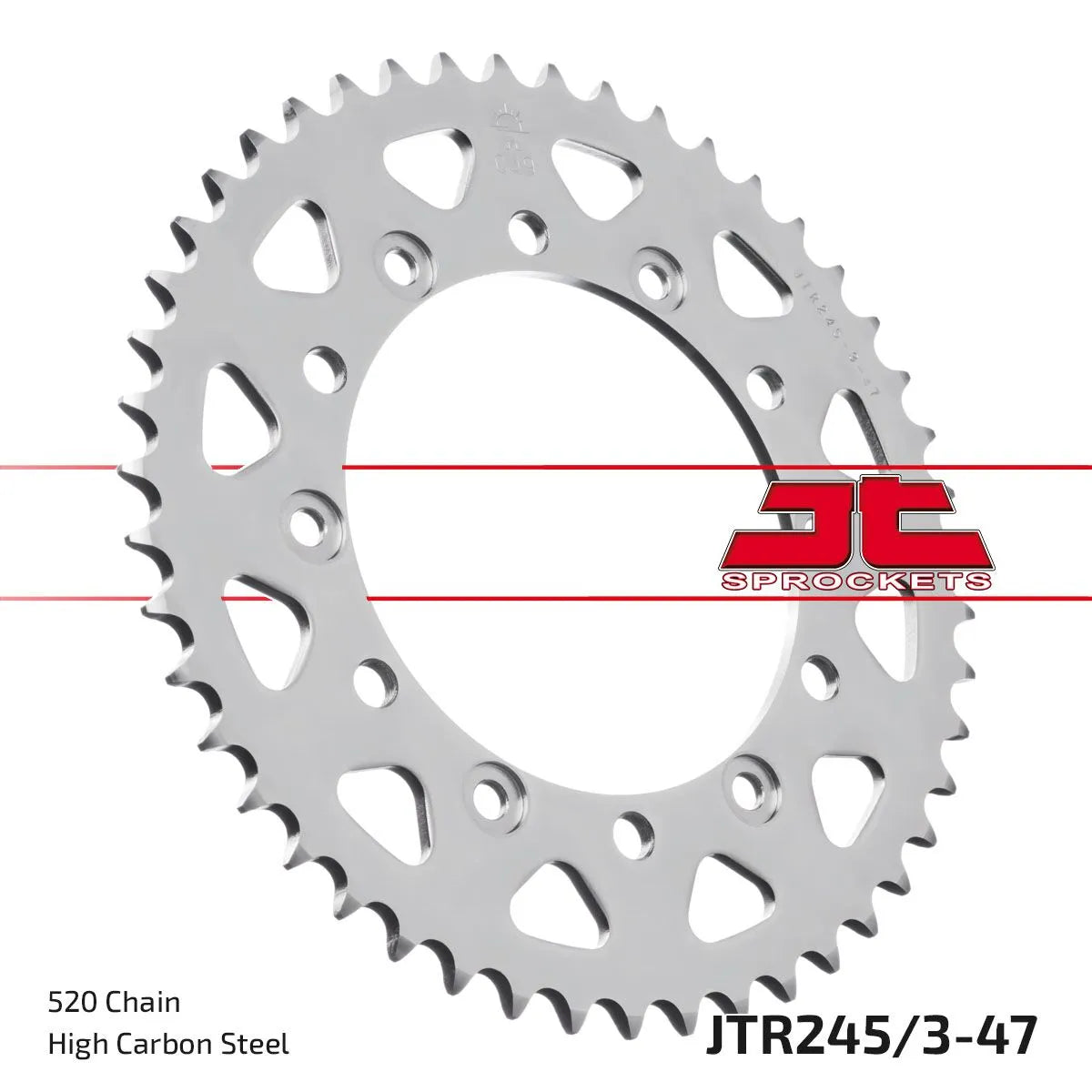 Jt Sprockets Steel Rear Sprocket - 520, 47t