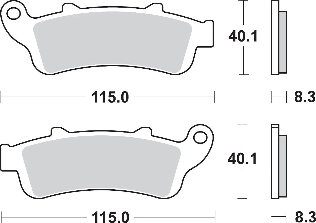 Sbs Hs Street Excel Sintered Front Brake Pads