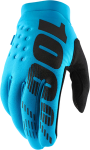 100% Brisker Insulated Off-road Gloves - Black/Turquoise