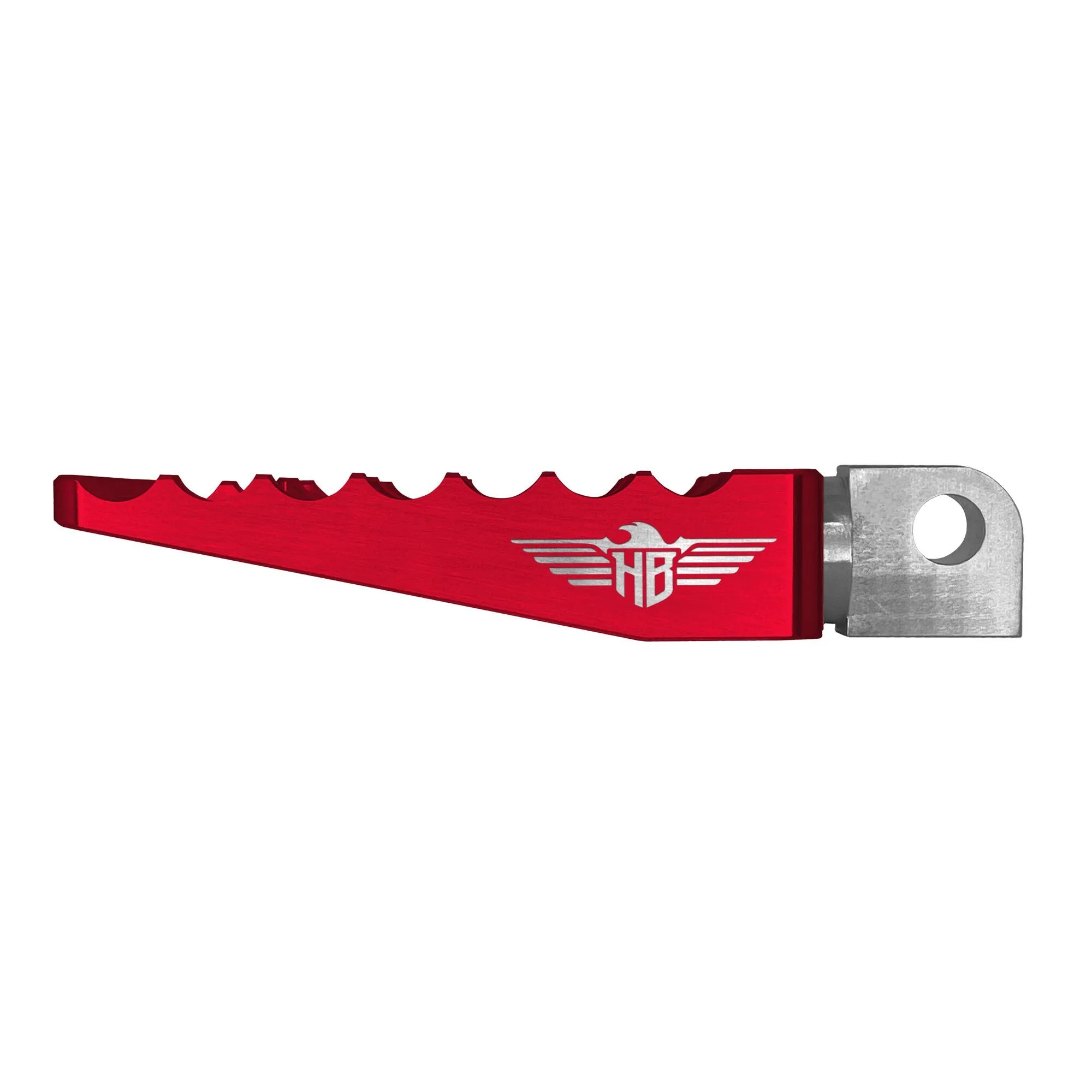 Heinz Bikes Adjustable Foot Pegs For Harley - Red