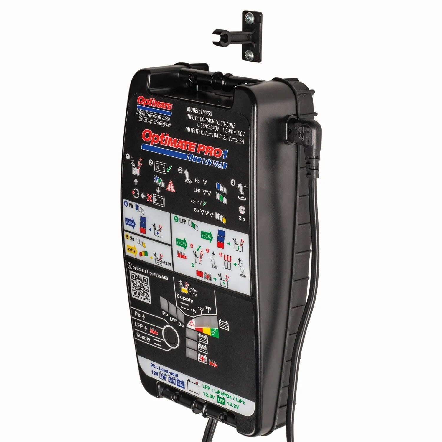 Tecmate Optimate Pro-1 Duo Battery Charger & Tester