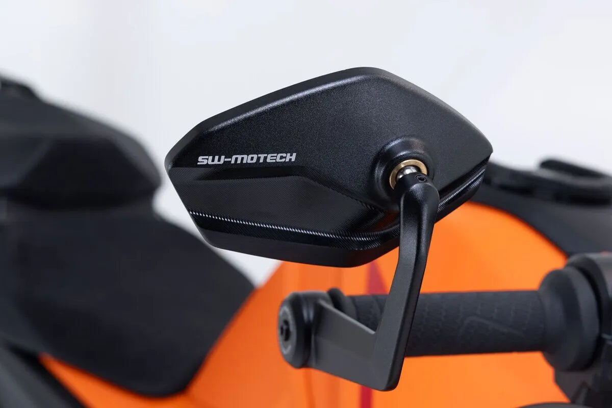 Sw-motech Bar End Mirrors - Black Aluminum