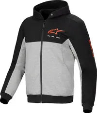 Alpinestars Chrome V2 Sport Hoodie - Black/Gray/Fluorescent Red