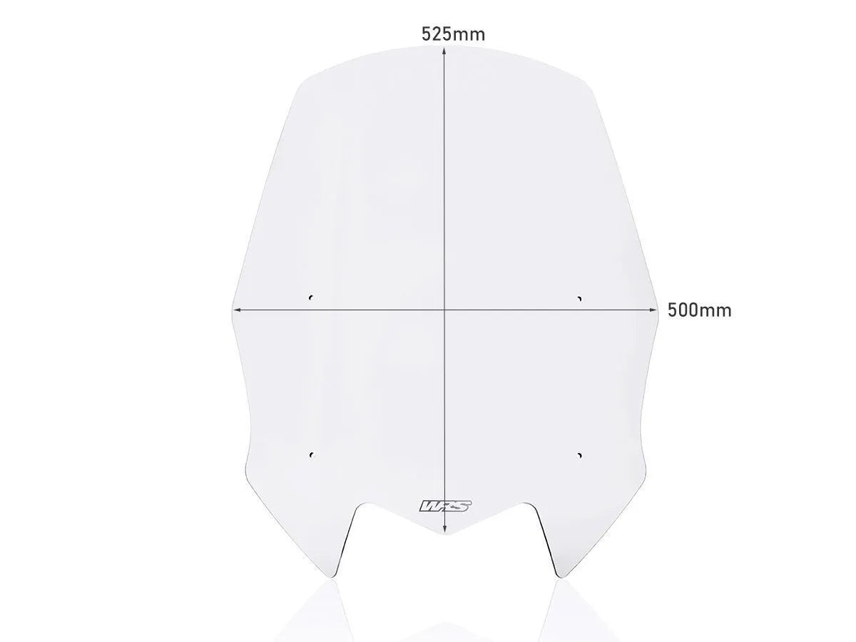 Wrs Scooter Windscreen - Clear Pmma Plexiglass