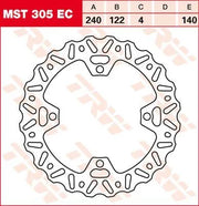 Trw Ec Cross Design Brake Rotor