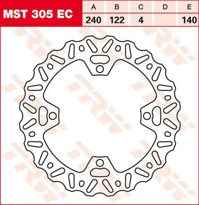 Trw Ec Cross Design Brake Rotor