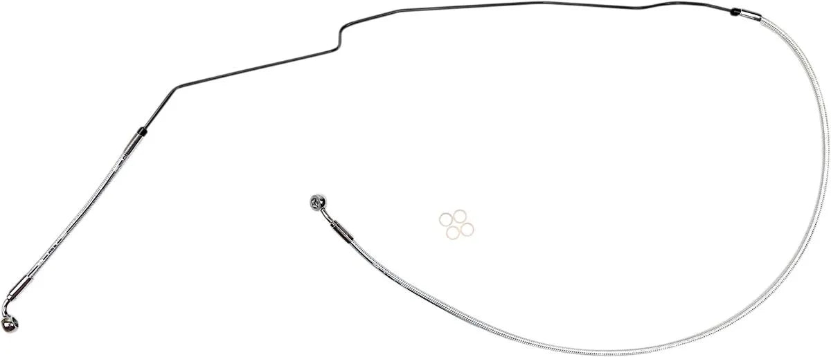 Magnum Shielding Braided Front Brake Line For Abs