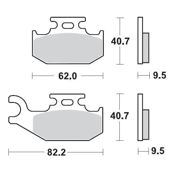 Moto-master Racing Brake Pads Atv Sintered Metal