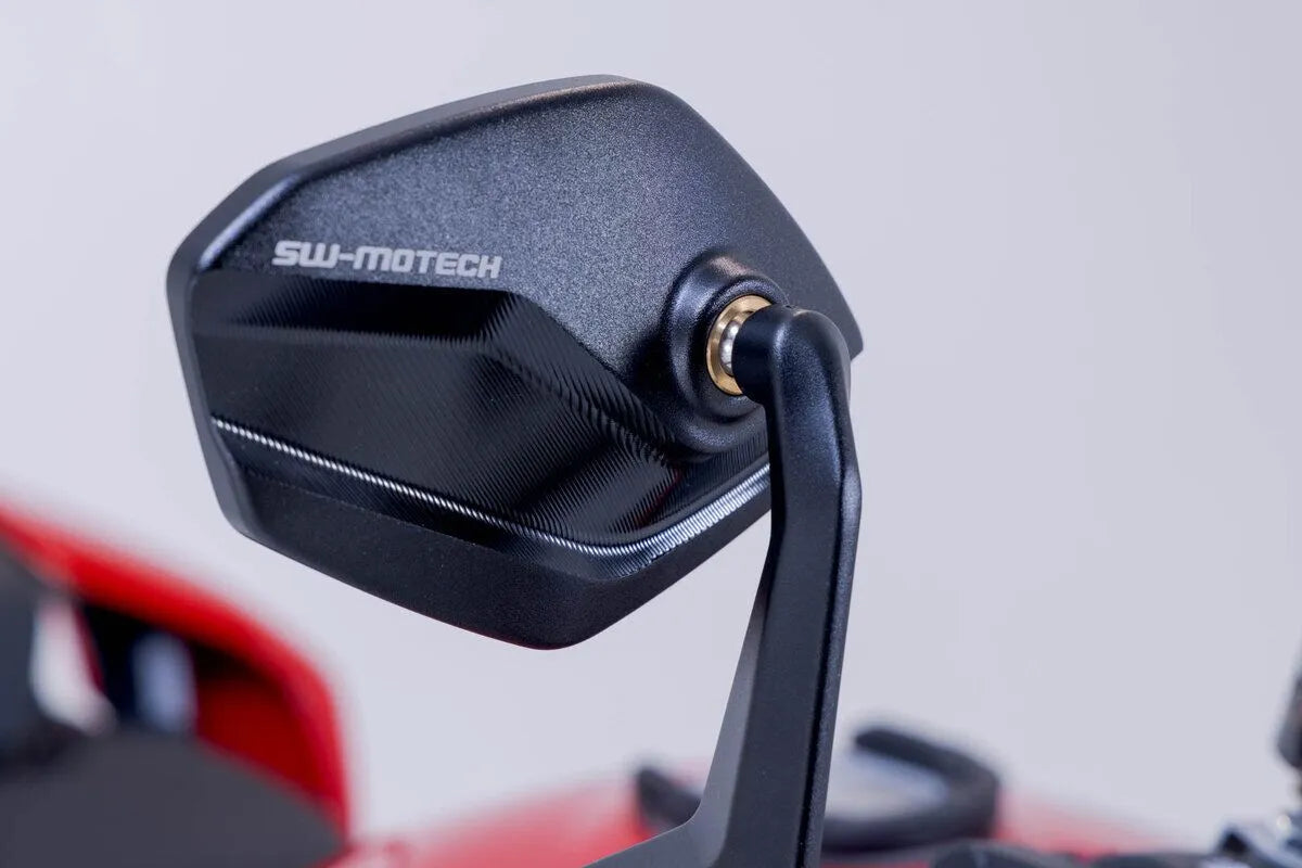 Sw-motech Bar End Mirrors - Black Aluminum