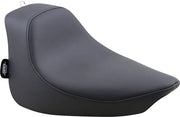 Drag Specialties Solo Seat - Black Leather Vinyl