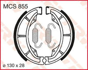 Trw Mcs855 Organic Brake Shoes - 130mm Diameter