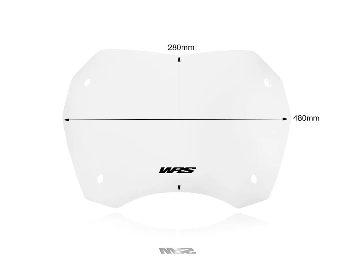Wrs Scooter Windscreen - Clear Pmma Plexiglass