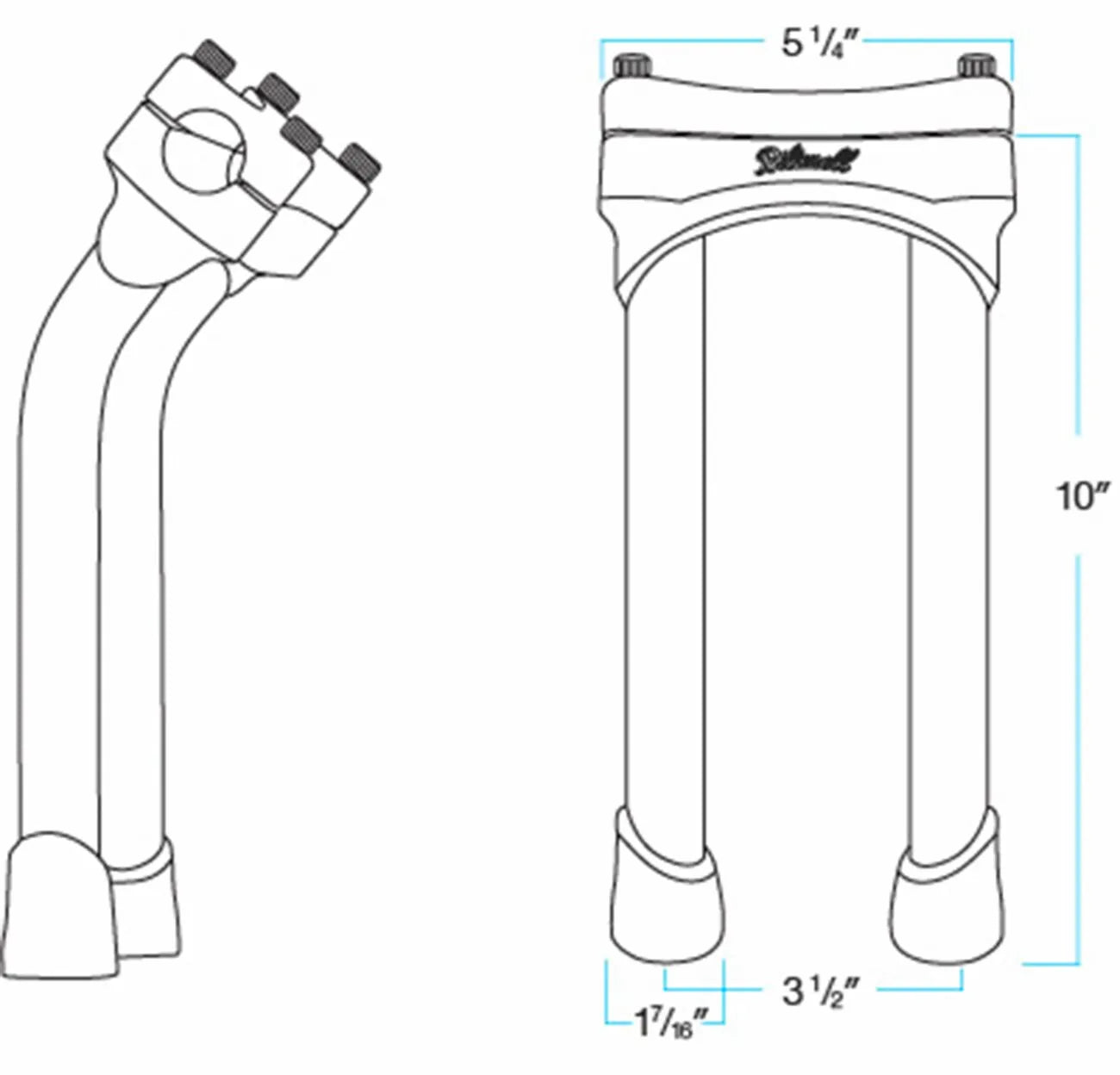 Biltwell Murdock 10" Handlebar Risers