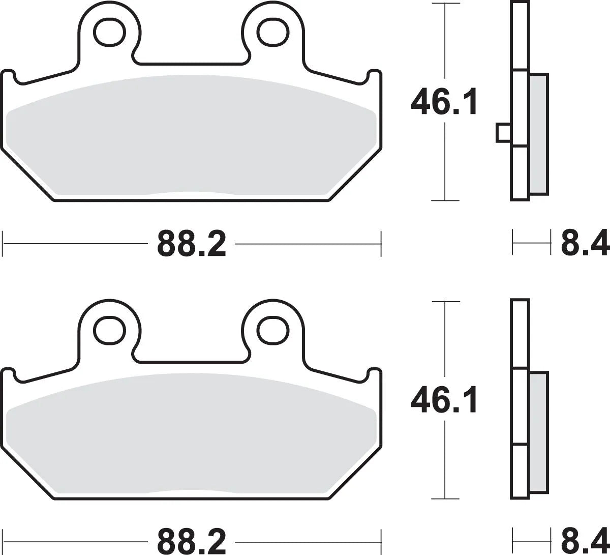 Sbs Ms Scooter Maxi Sintered Brake Pads