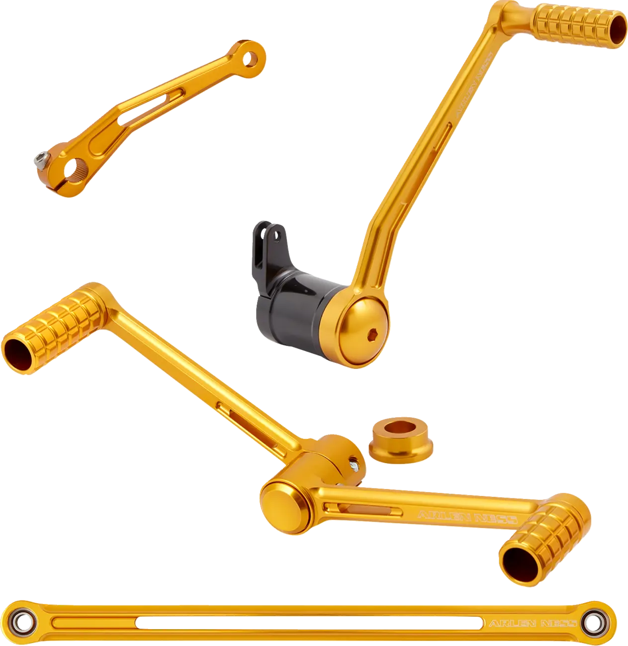 Arlen Ness Speedliner Foot Control Kit - Gold