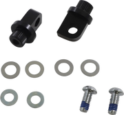 Arlen Ness Splined Peg Mount - Black Aluminum