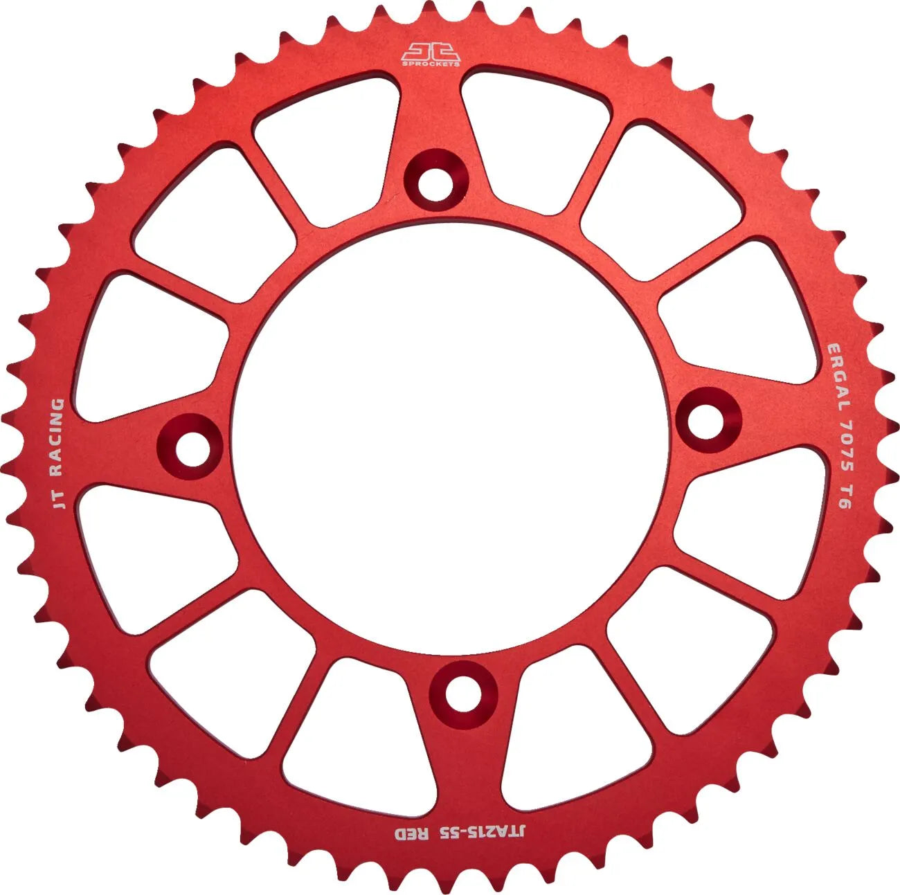 Jt Sprockets Rear Sprocket - 55 Tooth Red Aluminum