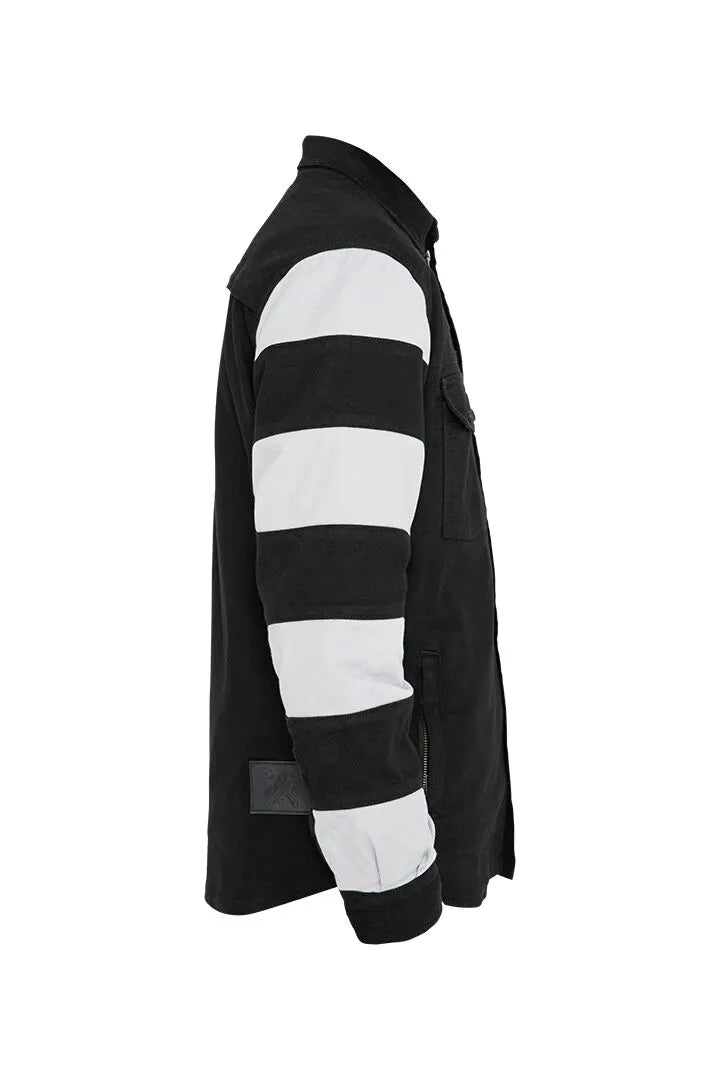 John Doe Prison Motoshirt Jacket - Black/White
