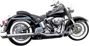 Bassani Xhaust Slip-on Mufflers For True Dual Headers Chrome